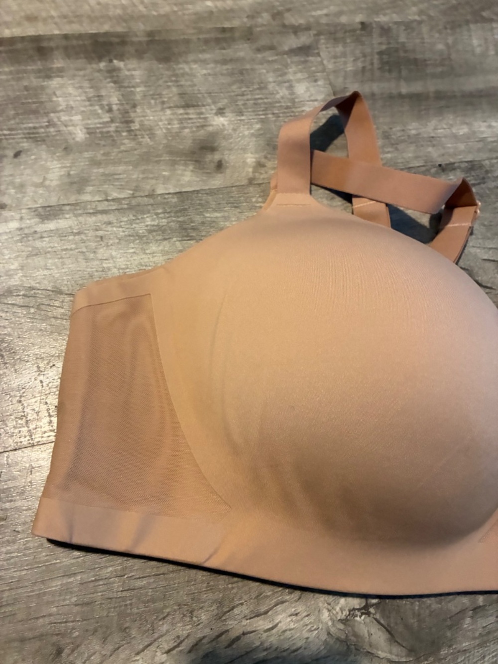 Women’s Honeylove Crossover V Neck Bra Sand New SZ 2X NWT - Picture 5 of 8
